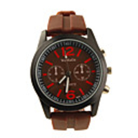 Silicone Band Classic Preppy Style Men Women Boy Girl Sport Wrist Watch