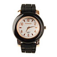 Silicone Band Elegant Classic Men Women Wrist Watch