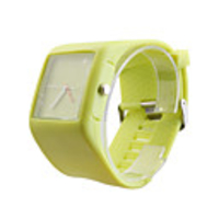 Silicone Band Fashion Women Men Unisex Casual Jelly Sport Watch - Green