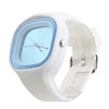 Silicone Band Fashion Women Men Unisex Casual Jelly Sport Watch - Light Blue