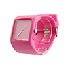 Silicone Band Fashion Women Men Unisex Casual Jelly Sport Watch - Peach Red