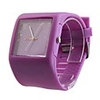Silicone Band Fashion Women Men Unisex Casual Jelly Sport Watch - Purple