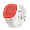 Silicone Band Fashion Women Men Unisex Casual Jelly Sport Watch - Red
