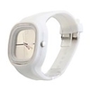 Silicone Band Fashion Women Men Unisex Casual Jelly Sport Watch - Silvery