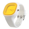 Silicone Band Fashion Women Men Unisex Casual Jelly Sport Watch - Yellow