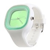 Silicone Band Fashion Women Men Unisex Casual Jelly Sport Watch -Green