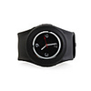 Silicone Band Fashiona Men Casual Jelly Clap Watch - Black