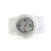 Silicone Band Fashiona Men Casual Jelly Clap Watch - White