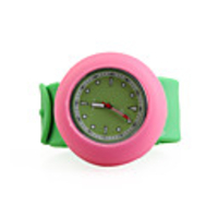 Silicone Band Fashiona Men Women Children Unisex Casual Jelly Clap Watch