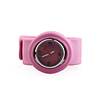 Silicone Band Fashiona Women Casual Jelly Clap Watch - Peach Red
