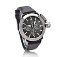 Silicone Band Quartz Wrist Watch for Men