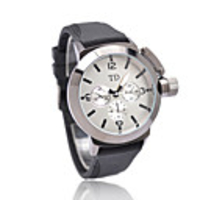 Silicone Band Quartz Wrist Watch for Men