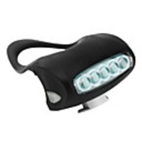 Silicone Bicycle 5-LED Warning Light (Black)
