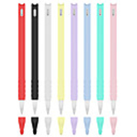 Silicone Case for Apple Pencil 2nd Generation Holder Sleeve Skin Pocket Cover Accessories Kit for iPad Pro 11 12.9 inch 2018 Cute Soft Grip Pouch Cap Holder and 2 Protective Nib Covers