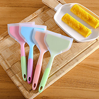 Silicone Kitchenware 1pcs Non-Stick Cookware Special Spatula Spoon Silicone Kitchenware Pink Orange Light Green miniinthebox
