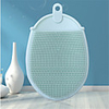 Silicone Massage Care Bath Shower Brush Baby Shampoo Brush Silicone Scrubbing Dish Brush Daily Cleaning Brush