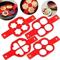Silicone Mold Pancake Maker Nonstick Cooking Tool Eggs Molds Maker Egg Cooker Pan Flip Kitchen Baking Tools miniinthebox