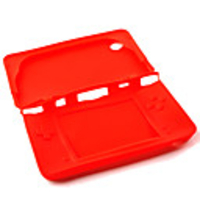 Silicone Protective Skin/ Case For Nintendo DSi LL/XL (Red)