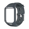 silicone replacement watch band wrist strap for tomtom runner 2 3 spark series golfer 2 gps adventurers watch (grey,  one size) miniinthebox