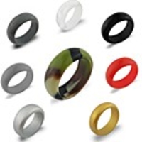 Silicone Rings Singles Wedding Bands Style Ideal Affordable Non Toxic Workout Comfortable Safety Yoga Exercise Fitness Travel For Unisex