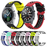 Silicone Sport Strap Breathable Holes Rubber Replacement Band for Galaxy Watch 3 41 45mm 42mm 46mm Gear S3 S2 Classic Galaxy Active 2/3