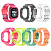 Silicone Transparent Wrist Sport Strap Watch Band for Fitbit Versa 3 Sense Bracelet Smart Watch Universal Replacement for Fitbit Versa 3 / Fitbit Sense
