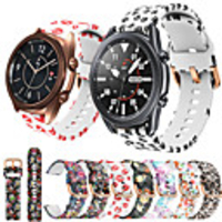 Silicone Watch Band for Samsung Galaxy Watch 3 41mm 45mm / Galaxy Watch 46mm 42mm / Active 2 40mm 44mm / S3 Classic Frontier / Gear Sport / S2 Classic Replaceable Bracelet Wrist Strap Wristband