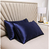 Silky Satin Pillowcase for Hair,  2 Pack Standard Size Luxury Satin Pillowcase for Hair and Skin with Envelope Closure miniinthebox