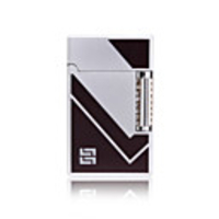 Silver and Black Rub Lighter