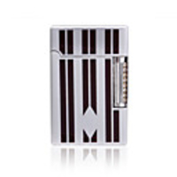Silver and Black Rub Lighter