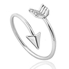 silver arrow ring,  inspirational ring,  promise ring,  graduation ring,  friendship ring,  travel ring,  toe ring - adjustable