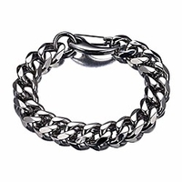 silver cuban link chain men