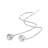 Silver Hollow Ball Ear Wire