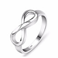 Silver Infinity Ring Eternity Ring Charms Best Friend Gift Endless Love Symbol Fashion Rings For Women jewelry