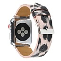 Silver Leopard Watch Band for Apple Watch Series 4 Apple Watch Series 3 Apple Watch Series 2 Apple Sport Band Genuine Leather Wrist Strap