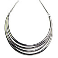Silver Plated Alloy Circle Necklace