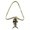 Silver Plated Fish Bone Shape Alloy Necklace