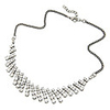 Silver Plated Shining Zircon Alloy Necklace