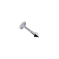 Silver Plated Stainless Steel Acrylic Navel/Ear Piercing