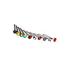 Silver Plated Stainless Steel Acrylic Navel/Ear Piercing(Assorted Color)