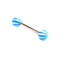 Silver Plated Stainless Steel Acrylic Navel/Ear Piercing(Assorted Color)