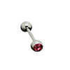 Silver Plated Stainless Steel Rhinestone Navel/Ear Piercing(Assorted Color)