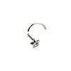 Silver Plated Stainless Steel Zircon Navel/Ear Piercing(Assorted Color)