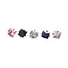 Silver Plated Stainless Steel Zircon Navel/Ear Piercing(Assorted Color)