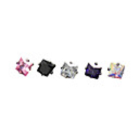 Silver Plated Stainless Steel Zircon Navel/Ear Piercing(Assorted Color)