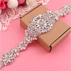 Silver plated steel Wedding / Party / Evening Sash With Crystals / Rhinestones Women