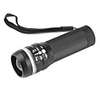 Silver Ring Adjustable Focus 3-Mode Flashlight(3W, 130LM, Black)