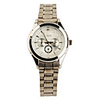 Silvery Bezel Stainless Steel Round Shape Quartz Watch For Women