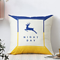 Simple Modern Flax Printing Comfortable Pillow Case Cover Living Room Bedroom Sofa Cushion Cover Modern Sample Room Cushion Cover