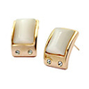 Simple Opal Ear Studs